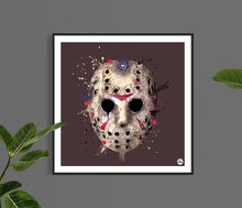 Load image into Gallery viewer, Friday 13th Hockey Mask print - biggerthanprints.co.uk