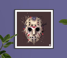 Load image into Gallery viewer, Friday 13th Hockey Mask print - biggerthanprints.co.uk