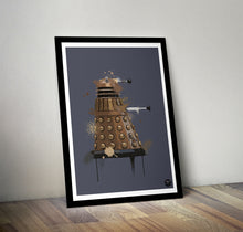 Load image into Gallery viewer, Dr Who Dalek print by biggerthanprints.co.uk