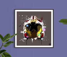 Load image into Gallery viewer, Rebel Fighter Helmet print - biggerthanprints.co.uk