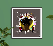 Load image into Gallery viewer, Rebel Fighter Helmet print - biggerthanprints.co.uk