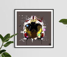 Load image into Gallery viewer, Rebel Fighter Helmet print - biggerthanprints.co.uk