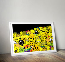 Load image into Gallery viewer, Smiley Face Collage Print