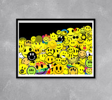 Load image into Gallery viewer, Smiley Face Collage Print