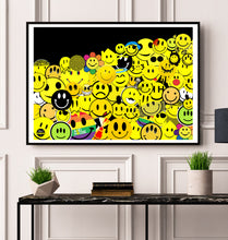 Load image into Gallery viewer, Smiley Face Collage Print