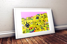 Load image into Gallery viewer, Smiley Face Collage Print