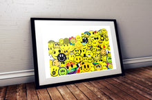 Load image into Gallery viewer, Smiley Face Collage Print