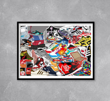 Load image into Gallery viewer, Sneakerhead Collage Print