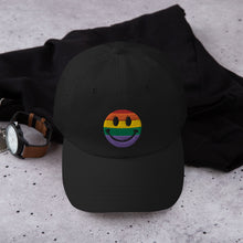 Load image into Gallery viewer, Rainbow Smiley Pride Cap