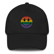 Load image into Gallery viewer, Rainbow Smiley Pride Cap