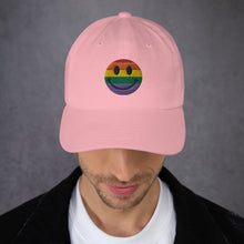 Load image into Gallery viewer, Rainbow Smiley Pride Cap