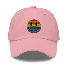 Load image into Gallery viewer, Rainbow Smiley Pride Cap