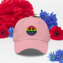 Load image into Gallery viewer, Rainbow Smiley Pride Cap