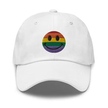 Load image into Gallery viewer, Rainbow Smiley Pride Cap