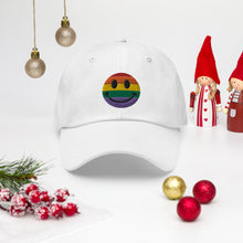 Load image into Gallery viewer, Rainbow Smiley Pride Cap