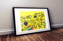Load image into Gallery viewer, Smiley Face Collage Print