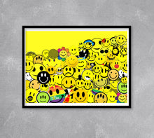 Load image into Gallery viewer, Smiley Face Collage Print