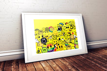 Load image into Gallery viewer, Smiley Face Collage Print