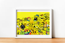 Load image into Gallery viewer, Smiley Face Collage Print
