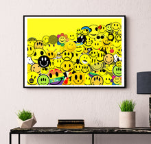 Load image into Gallery viewer, Smiley Face Collage Print