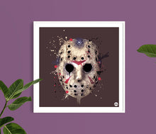 Load image into Gallery viewer, Friday 13th Hockey Mask print - biggerthanprints.co.uk
