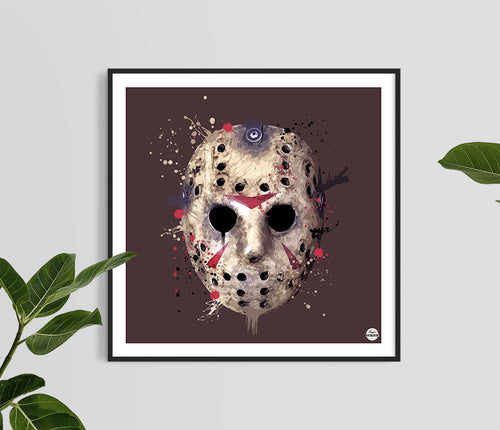 Friday 13th Hockey Mask print - biggerthanprints.co.uk