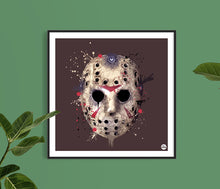 Load image into Gallery viewer, Friday 13th Hockey Mask print - biggerthanprints.co.uk
