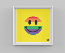 Load image into Gallery viewer, Rainbow Smiley print
