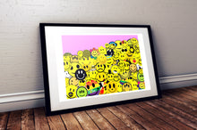 Load image into Gallery viewer, Smiley Face Collage Print
