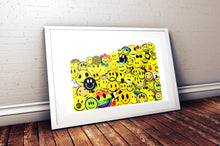 Load image into Gallery viewer, Smiley Face Collage Print

