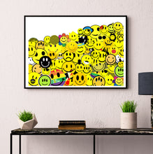 Load image into Gallery viewer, Smiley Face Collage Print
