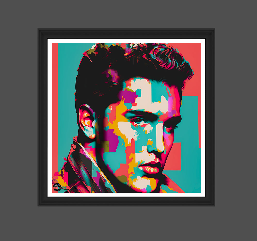 Elvis Presley print by Biggerthanprints.co.uk - Rock n Roll poster, Music legend wall art, Music Icon artwork