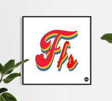 Load image into Gallery viewer, FFS Rainbow print
