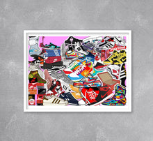 Load image into Gallery viewer, Sneakerhead Collage Print
