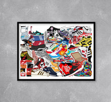 Load image into Gallery viewer, Sneakerhead Collage Print

