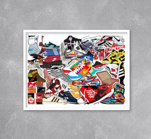 Load image into Gallery viewer, Sneakerhead Collage Print
