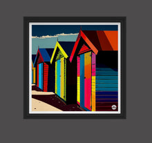 Load image into Gallery viewer, Beach Huts print
