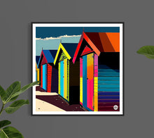 Load image into Gallery viewer, Beach Huts print

