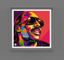 Load image into Gallery viewer, Stevie Wonder print by Biggerthanprints.co.uk - Soul Music poster, Motown wall art
