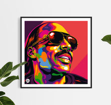 Load image into Gallery viewer, Stevie Wonder print by Biggerthanprints.co.uk - Soul Music poster, Motown wall art
