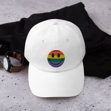 Load image into Gallery viewer, Rainbow Smiley Pride Cap
