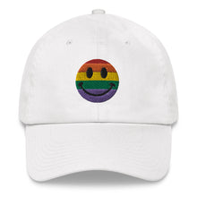 Load image into Gallery viewer, Rainbow Smiley Pride Cap
