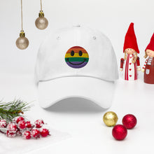 Load image into Gallery viewer, Rainbow Smiley Pride Cap
