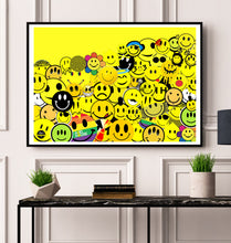 Load image into Gallery viewer, Smiley Face Collage Print
