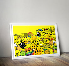 Load image into Gallery viewer, Smiley Face Collage Print
