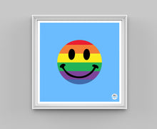 Load image into Gallery viewer, Rainbow Smiley print
