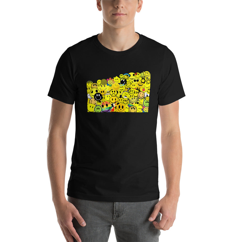 Smiley Face Collage - T-Shirt